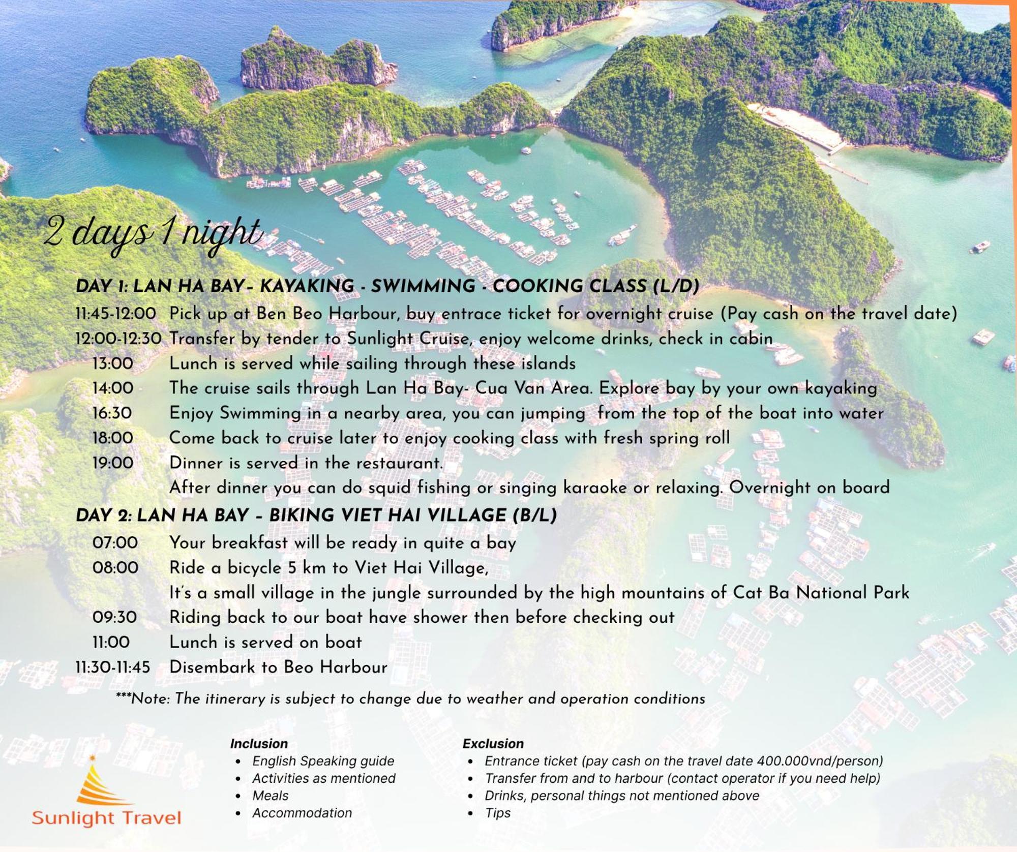 Sunlight Boutique Cruise - Cat Ba Island Hotel Ha Long Luaran gambar